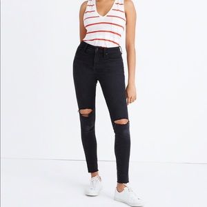 Madewell Curvy High Rise Skinny in Black Sea